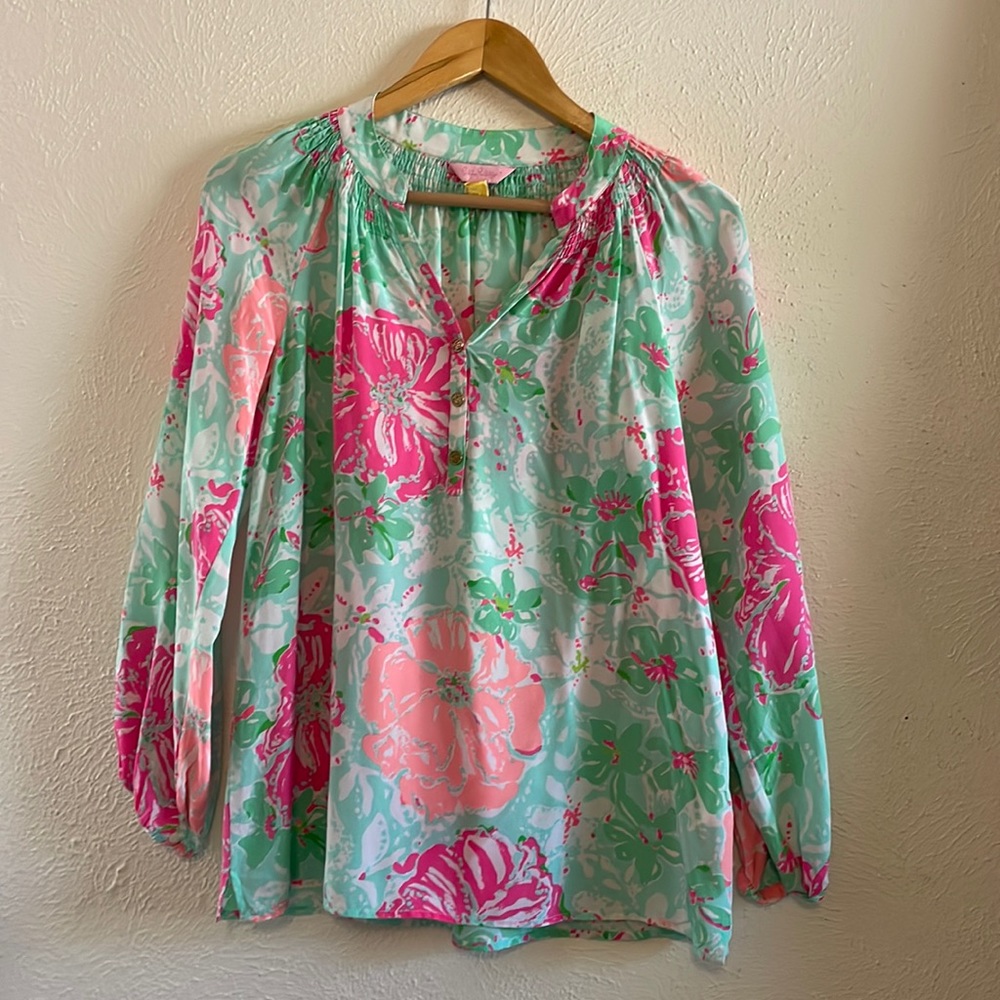 Lilly Pulitzer Elsa Silk Blouse